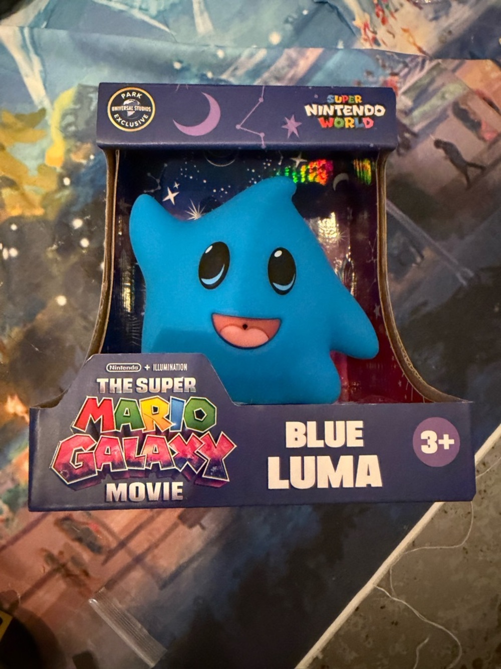 Universal studio exclusive Mario galaxy blue luma interactive shoulder pal -New